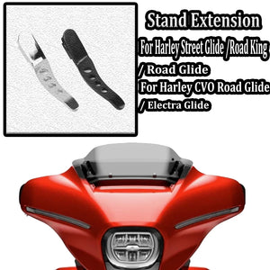 Kit d'Extension de Béquille Latérale Chrome/Noir - Harley-Davidson Touring 1991-2024 – photo 1/8