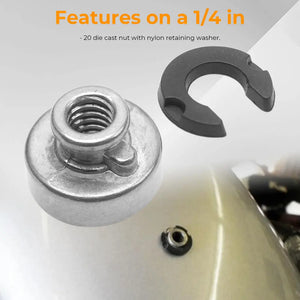 Écrous de fixation de selle pour Harley Sportster, Softail, Dyna, Touring - vue 4
