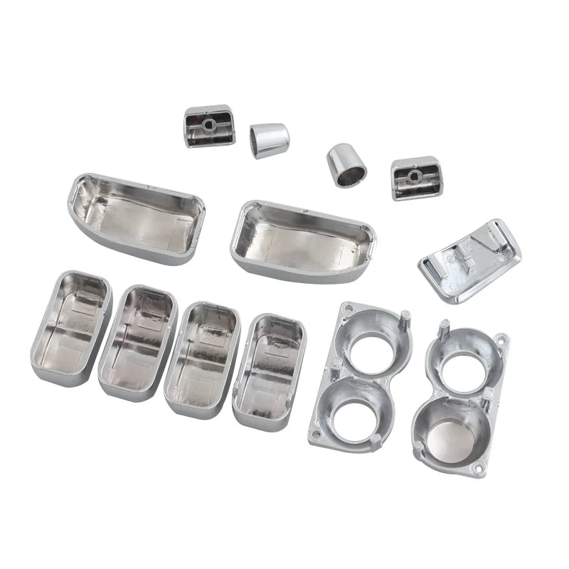 Capuchons de boutons de commodo chromés pour Harley Touring - vue 4