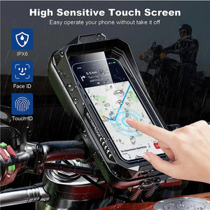 Housse étanche IPX6 pour smartphone moto/vélo avec support guidon universel - vue 2