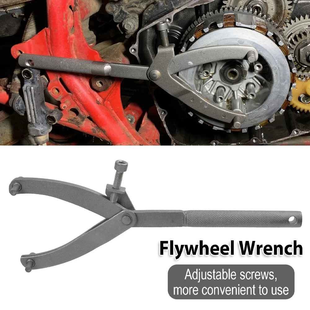 Clé à ergots universelle pour volant moteur, embrayage et poulies - outil de démontage moto – photo 1/6