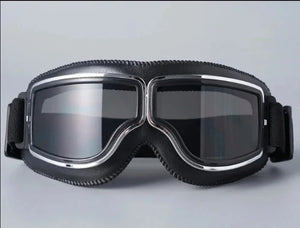 Lunettes Moto Steampunk Style Pilote Vintage Anti-Éblouissement - vue 9