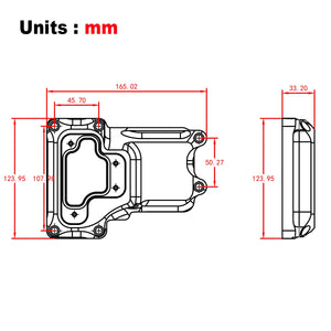 Capot de boîte transparent pour Harley Twin Cam - vue 2