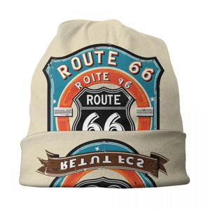 Bonnet tricoté biker Route 66 pour l'hiver - vue 3