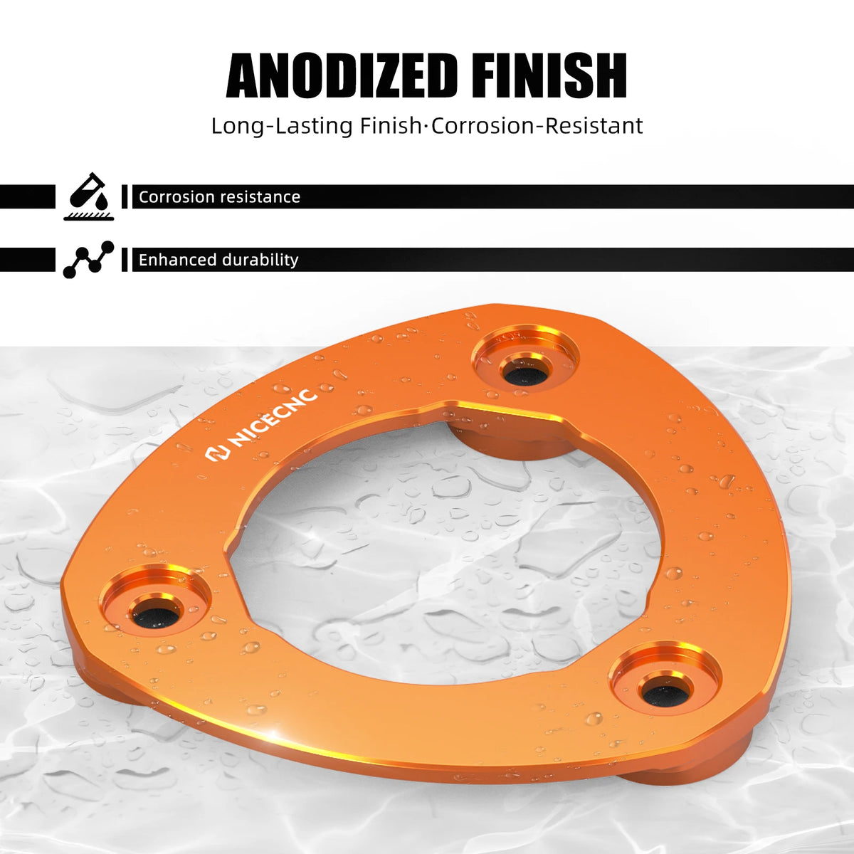 Plaque de pression d'embrayage orange en alliage d'aluminium pour moteur Harley-Davidson M8 - vue 4