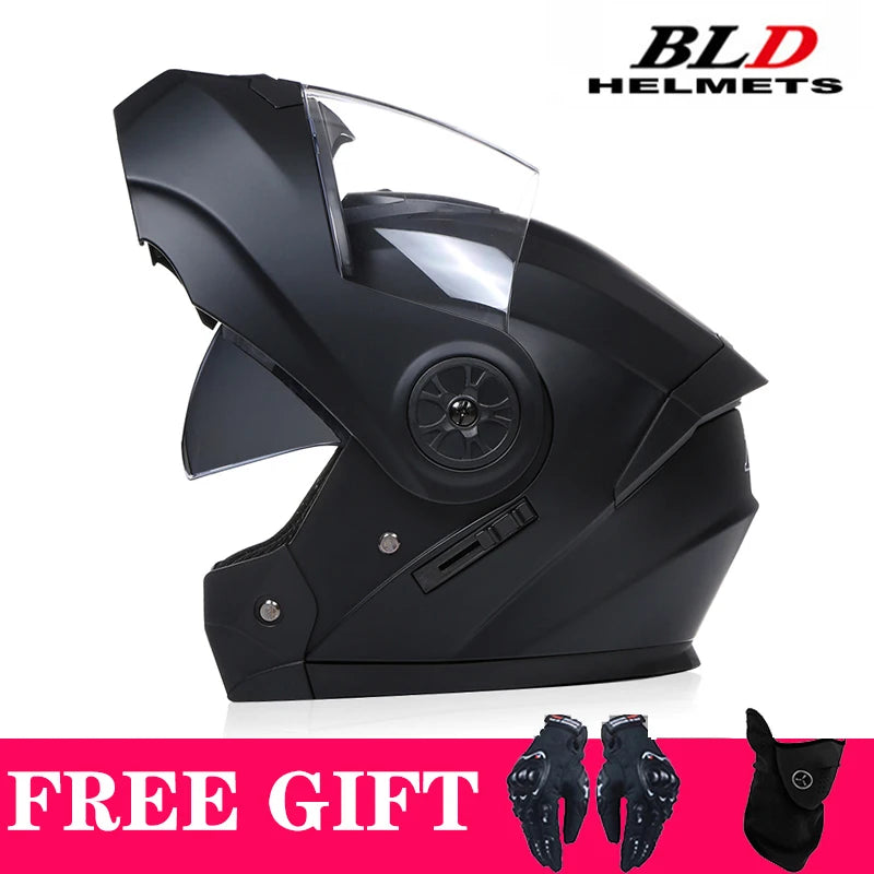 Casque moto modulable rétro double écran - vue - vue 5