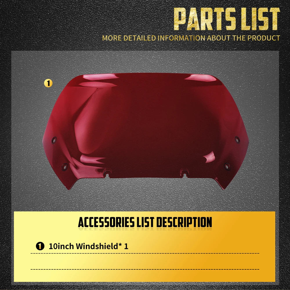 Pare-Brise 10 pouces - Harley-Davidson CVO Road Glide FLTRXSE 2023 et FLTRX 2024-2025 – photo 5/10