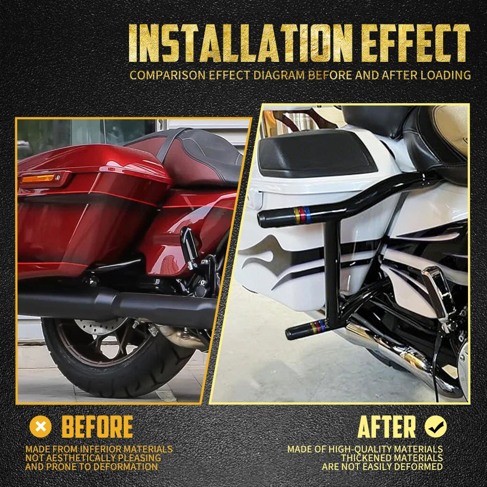Barres de Protection Arrière pour Sacoches (Crash Bars) - Harley-Davidson Touring 2009-2024 – photo 3/7