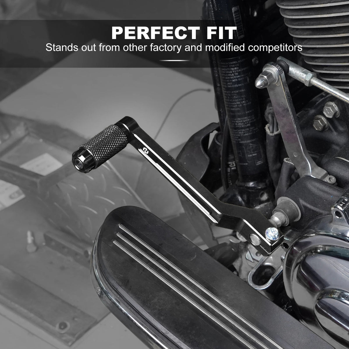 Levier de sélecteur de vitesses en aluminium anodisé pour Harley-Davidson Road King, Softail Slim, Heritage Classic, Deluxe & Fat Boy (2017-2024) – photo 3/10