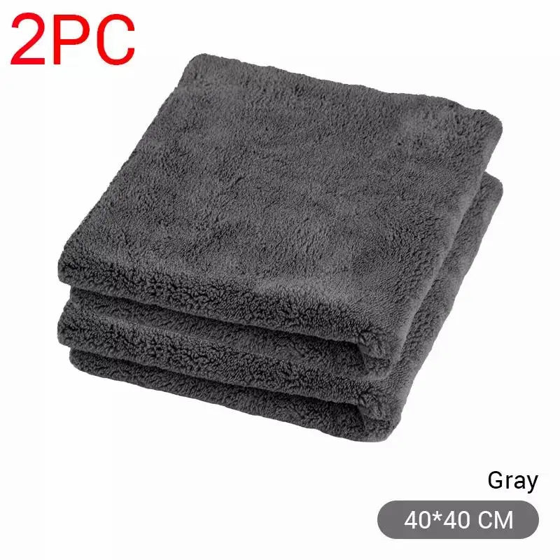 Serviettes Microfibre Épaisses 40x40cm - Lavage et Séchage Auto/Moto – photo 9/12