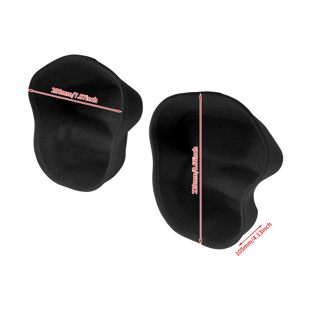 Doublures noires en feutrine pour vide-poches de carénage bas Harley-Davidson - vue 4