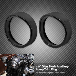 Anneaux de Finition Chromés pour Feux Additionnels 4,5" - Harley-Davidson Touring – photo 9/9