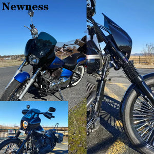 Kit carénage de phare et pare-brise pour moto Harley Softail - vue 4