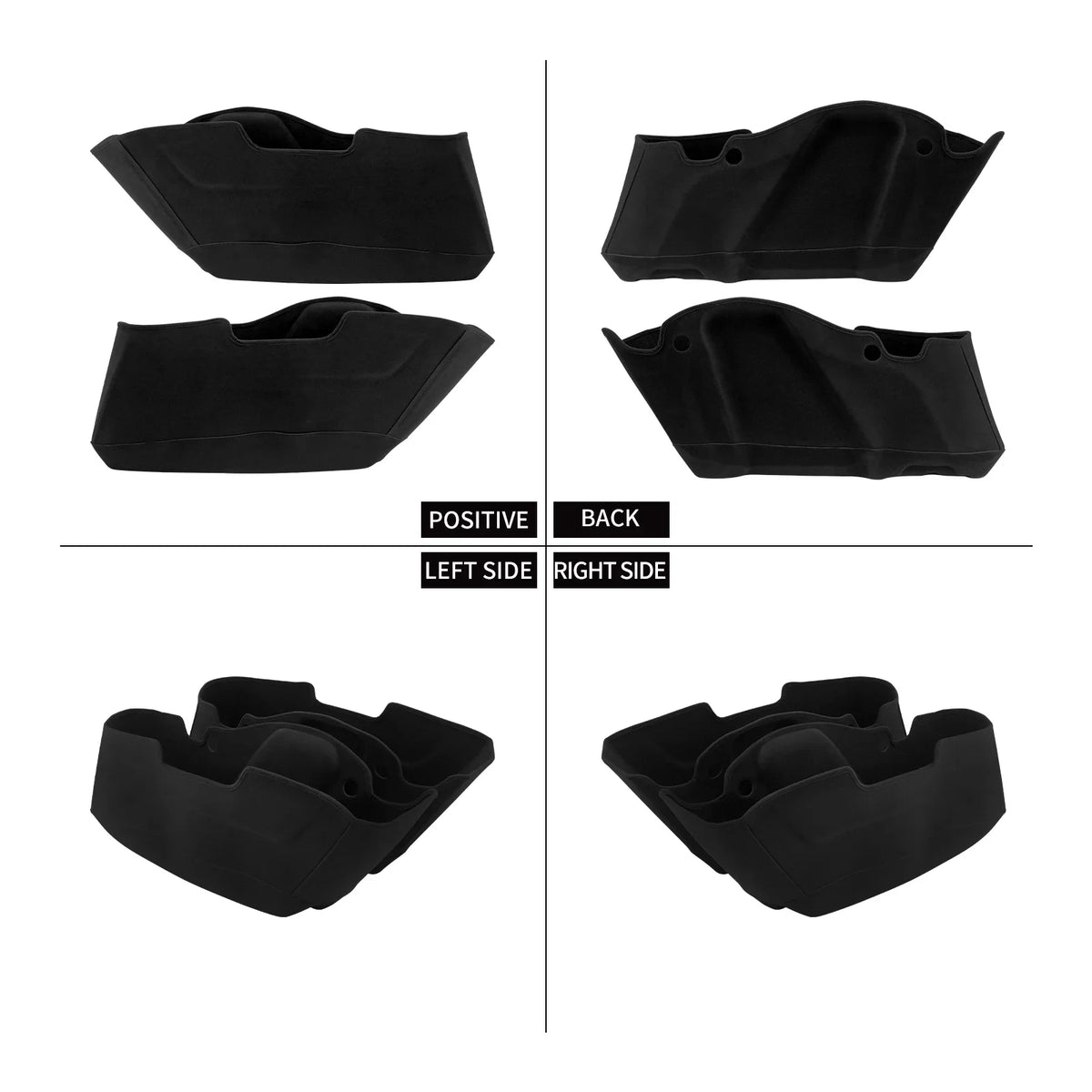 Doublures de sacoches en feutrine noire pour Harley-Davidson Touring - vue 5