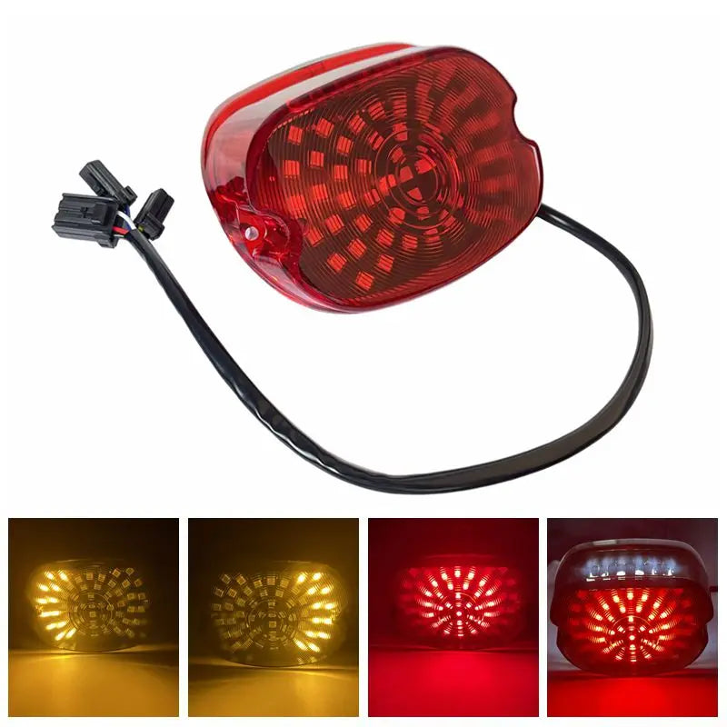 Feu arrière LED lay down pour Harley Softail Dyna Touring - vue 1