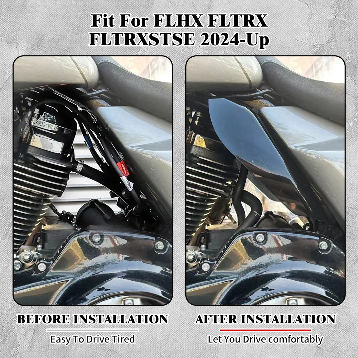 Anneaux de Finition Type Visière pour Clignotants Plats (2 pièces) - Harley-Davidson Touring, Softail FL, Road King – photo 2/15