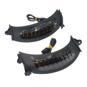 Clignotant LED latéral ambre et blanc sur une Harley-Davidson Road Glide - vue 2