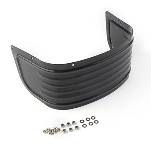 Bavette Chromée d'Extension de Garde-boue Avant Nervurée pour Harley Touring 1980-2013 – photo 3/4