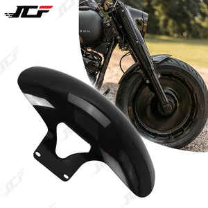 Garde-boue avant moto noir brillant pour Harley-Davidson Softail Fat Boy - vue 1