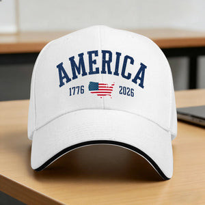 Casquette au motif drapeau américain vintage - vue 1