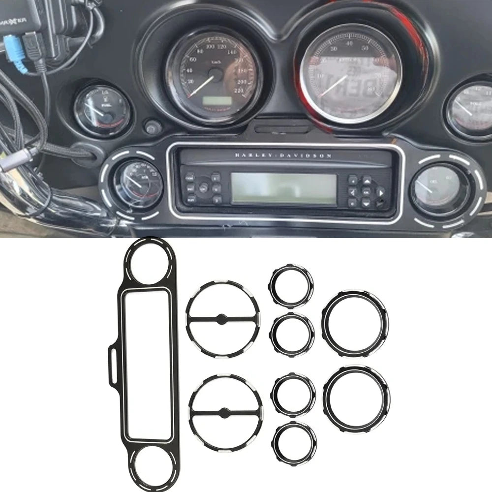 Kit enjoliveurs de compteurs pour Harley Electra Glide - vue 1