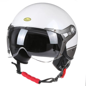 Casque moto jet 3/4 noir - vue latérale - vue 9