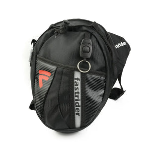 Sac banane cuisse en nylon noir pour moto - vue 7