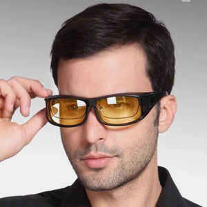 Lunettes de moto anti-éblouissement verres jaunes - vue - vue 5