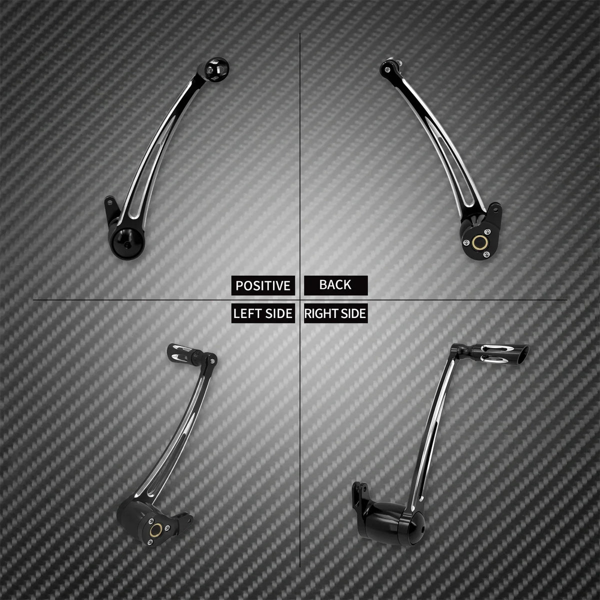 Levier de frein arrière CNC avec repose-pied - Harley Touring Road King, Electra Street Glide FLHT, FLTRX 1997-2023 – photo 3/9