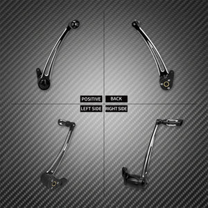 Levier de frein arrière CNC avec repose-pied - Harley Touring Road King, Electra Street Glide FLHT, FLTRX 1997-2023 – photo 3/9