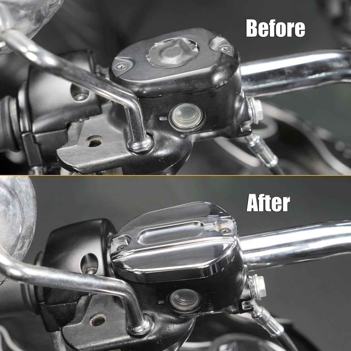 Couvercle de maître-cylindre pour Harley Sportster - frein avant - vue 2