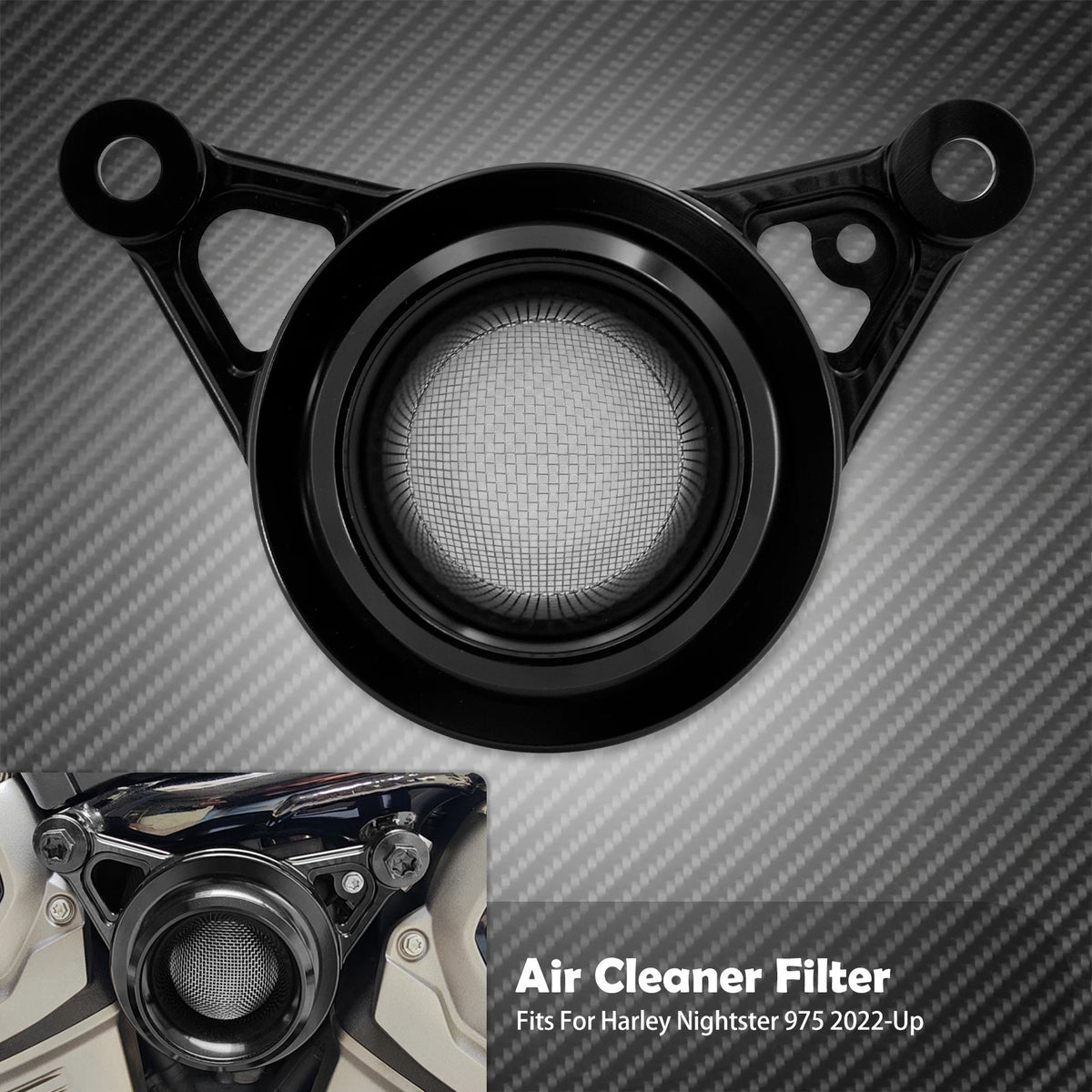 Accessoire Décoratif Filtre à Air CNC - Harley-Davidson Sportster Nightster 975 (RH975/RH975S) 2022-2024 – photo 7/8