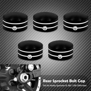 Kit de Caches Vis Plates de Pignon Arrière - Harley-Davidson Touring, Sportster XL883, Softail Fat Boy FXBB – photo 7/8