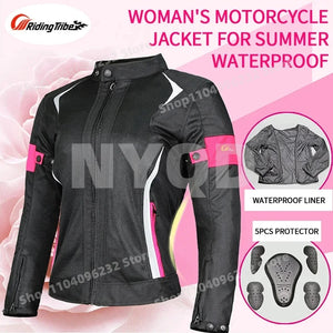 Blouson moto femme d'hiver avec doublure polaire - vue 1