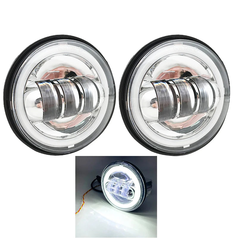 Phares additionnels LED et supports pour Harley Touring - vue 11