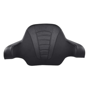 Malle top case noire avec dossier passager enveloppant sur une Harley-Davidson Touring - vue 4