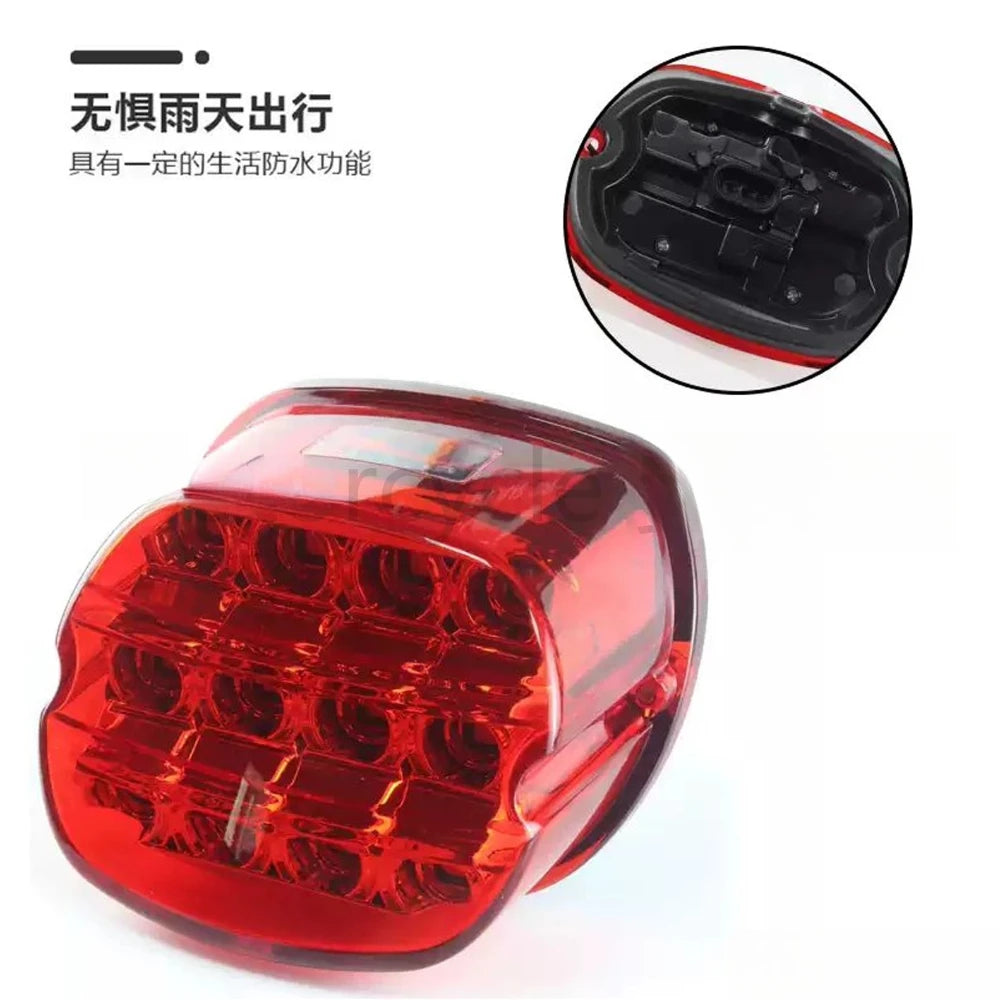 Feu arrière LED laydown avec éclairage de plaque pour Harley - vue 6