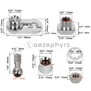 Kit de supports pivotants de déport de clignotants avant - Harley Softail, Sportster, Dyna – photo 5/7
