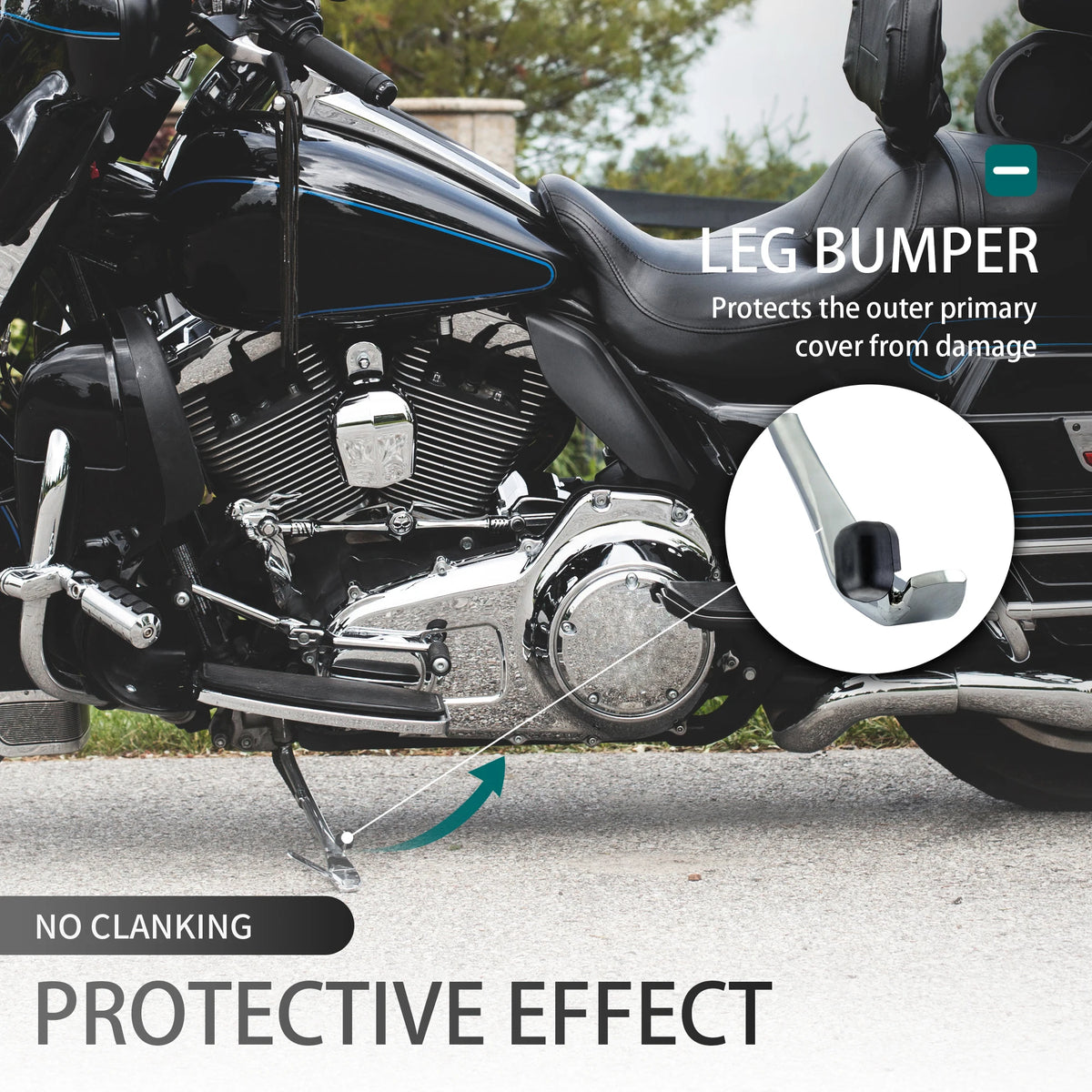 Tampon caoutchouc de béquille latérale (jiffy stand) pour Harley-Davidson Touring 2001-2006 – photo 5/7