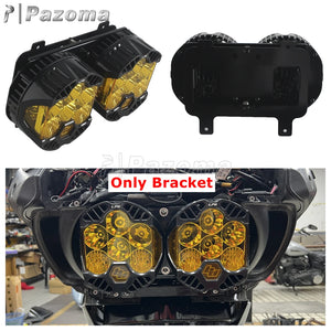 Support de phare noir Pazoma pour Baja Designs LP6 sur Harley-Davidson Road Glide - vue 6