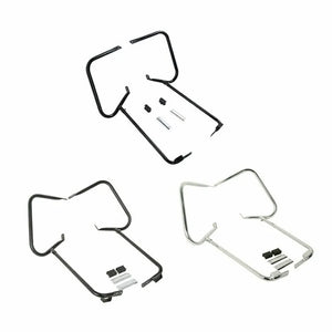 Barre de protection chromée soutenant les sacoches d'une Harley-Davidson Touring - vue 1