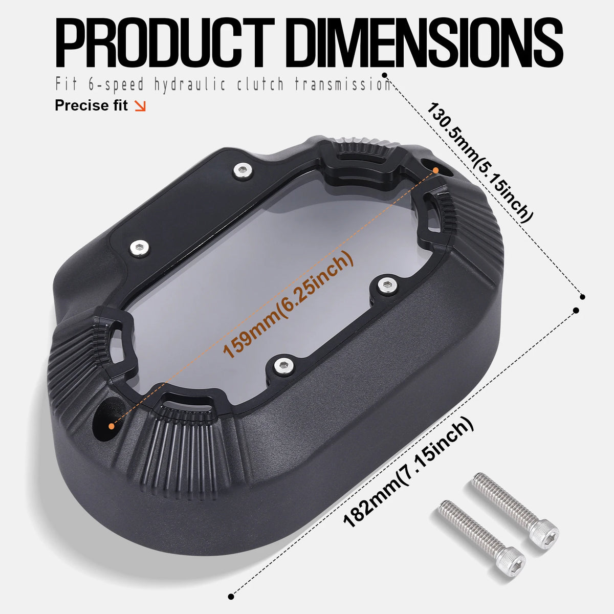 Cache Latéral d'Embrayage Hydraulique CNC pour Harley Touring, Dyna, Softail – photo 1/8