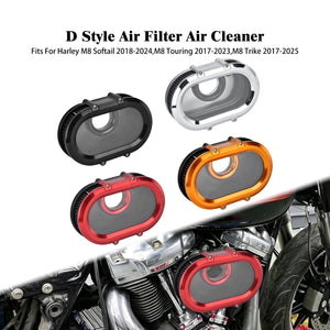 Filtre à air avec anneaux décoratifs interchangeables pour Harley-Davidson - vue 1
