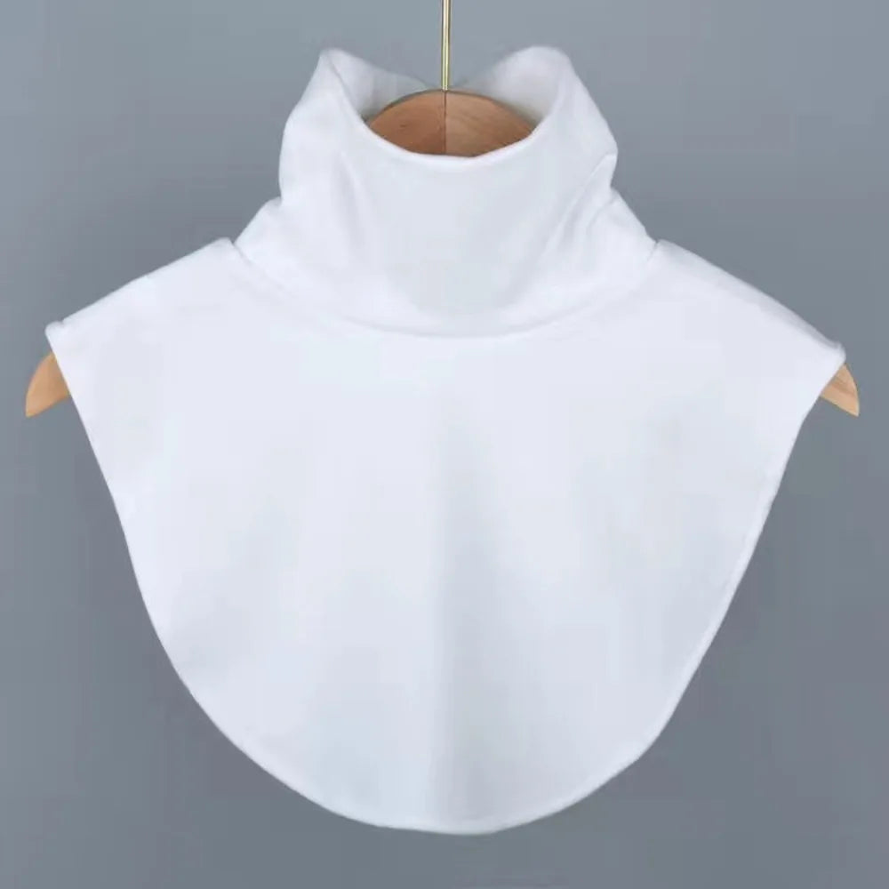 Faux col tricoté noir effet col roulé pour femme - vue 7