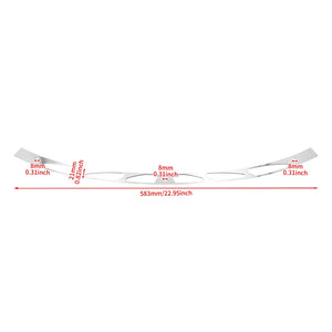Baguette d'habillage de pare-brise chromée en aluminium pour Harley-Davidson Touring Electra Glide, Street Glide, Ultra Limited, Tri Glide 2014-2023 – photo 6/6