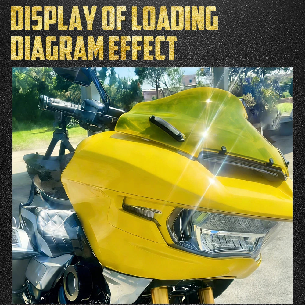Déflecteur de Vent Vague 10" pour Pare-Brise - Harley-Davidson Touring Road Glide 2023-2026 – photo 3/11