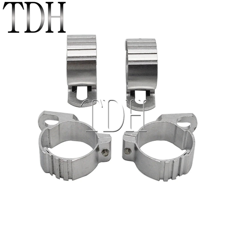 Collier de fourche chromé pour carénage de moto - vue 4