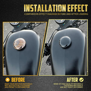 Bouchon de Réservoir Décoratif Ventilé - Harley-Davidson Sportster XL 1992 et +, Dyna 1992-2017, Softail 2000-2017, Touring Road King 1994 et + – photo 3/8