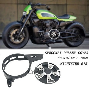 Cache de Poulie/Pignon Arrière CNC pour Harley Sportster S, Nightster 975 – photo 1/7