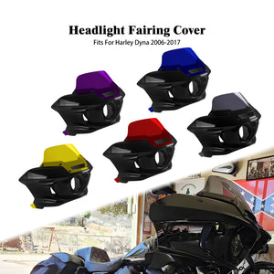 Kit Carénage de Phare Avant avec Pare-brise et Support - Harley-Davidson Dyna 2006-2017 – photo 1/11